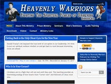 Tablet Screenshot of heavenlywarriors.com